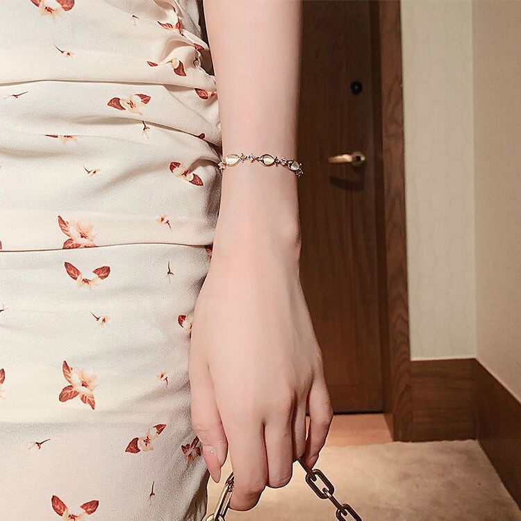 Gelang Opal Dapat Disesuaikan Gaya Korea Untuk Wanita