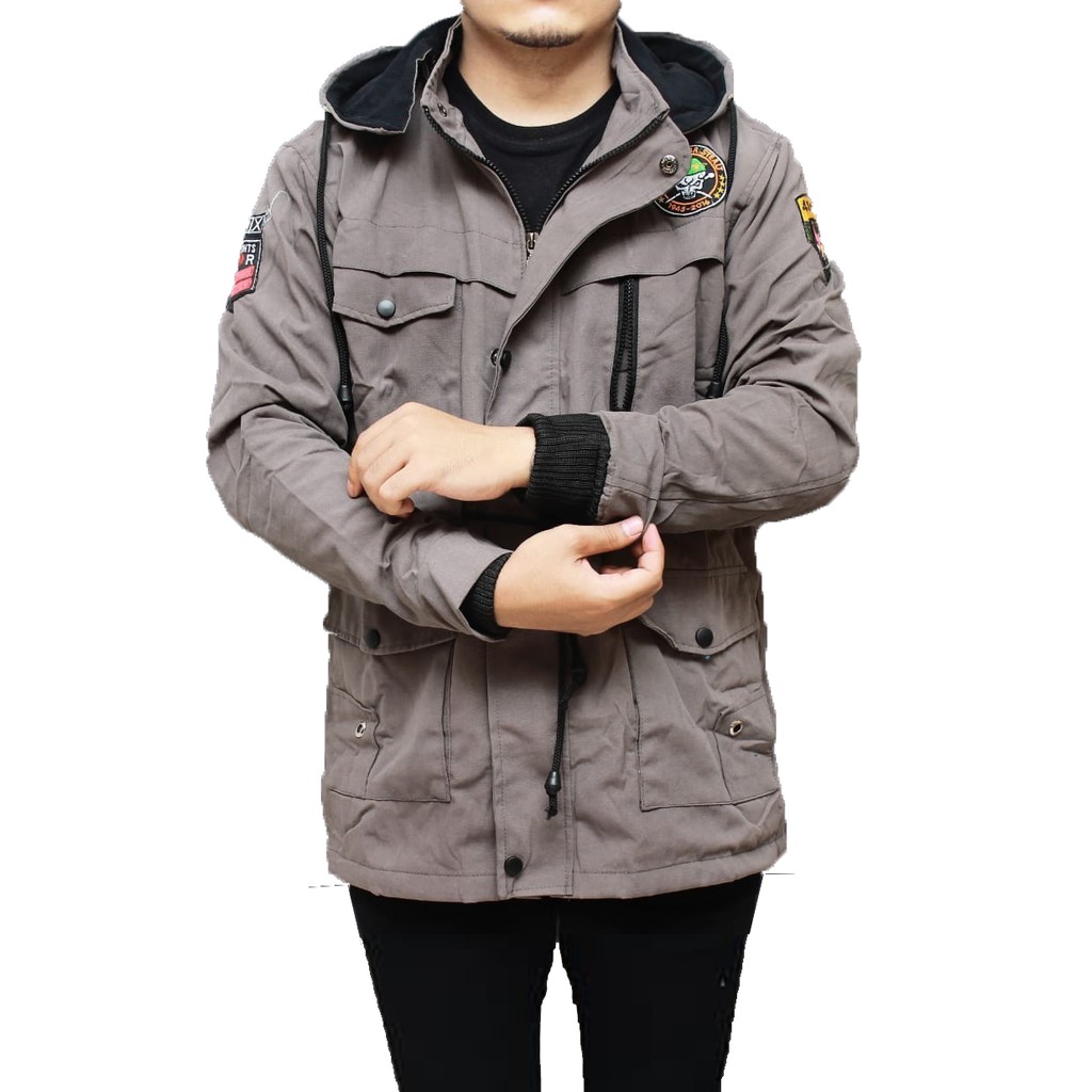 TERMURAH ! Jaket Parka Pria Justine Canvas Premium Quality - Jaket Justine - Jaket Motor
