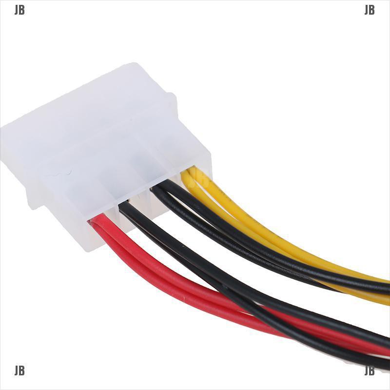 ❥JB'PC 4-Pin Molex/IDE to 3-Pin CPU/Chasis/Case Fan Power Cable Adapter Connector