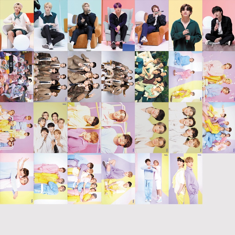 55pcs/box BTS Photocards 2021 Festa Album LOMO Card V JK Photocard Postcard ((In STOCK) Kpop fan)