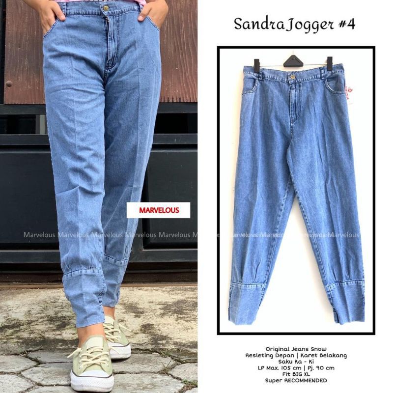 sandra jogger #4 celana jeans by marvelous