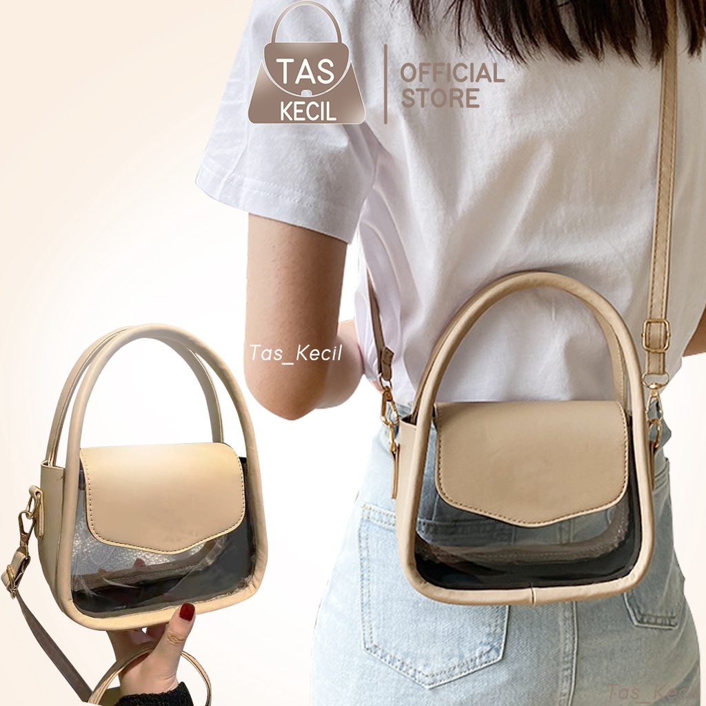 Tas Korea Kecil Wanita Mini Transparan Shoulder Soulder Sholder Bag Vintage Jinjing HP Wanita Slinba