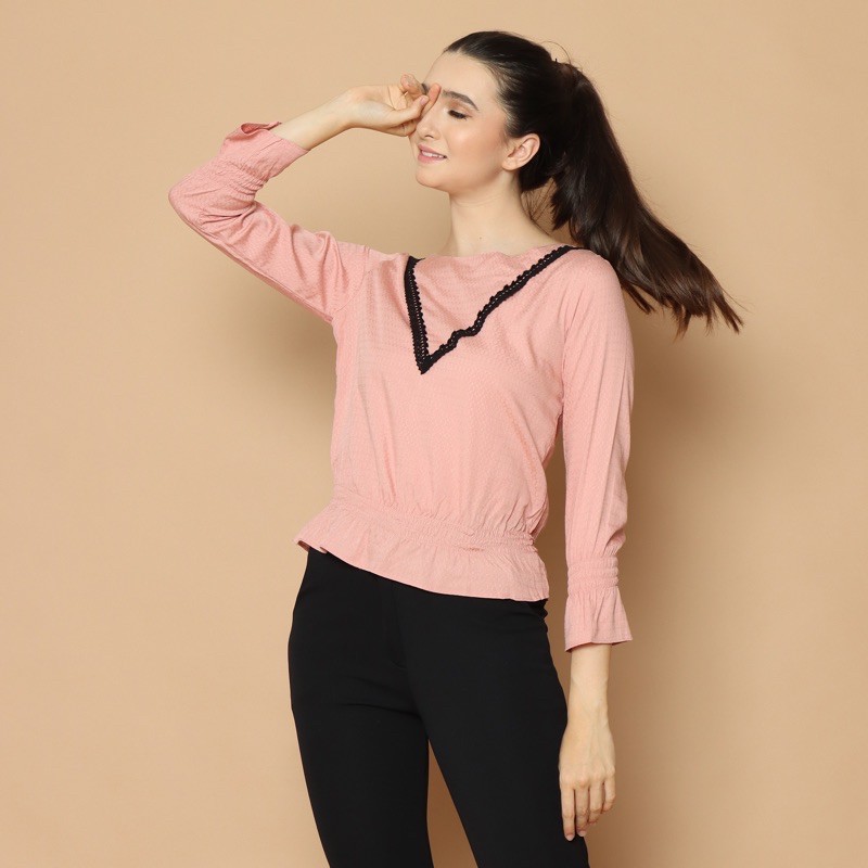 Cammomile blouse wanita 1904084-Pink