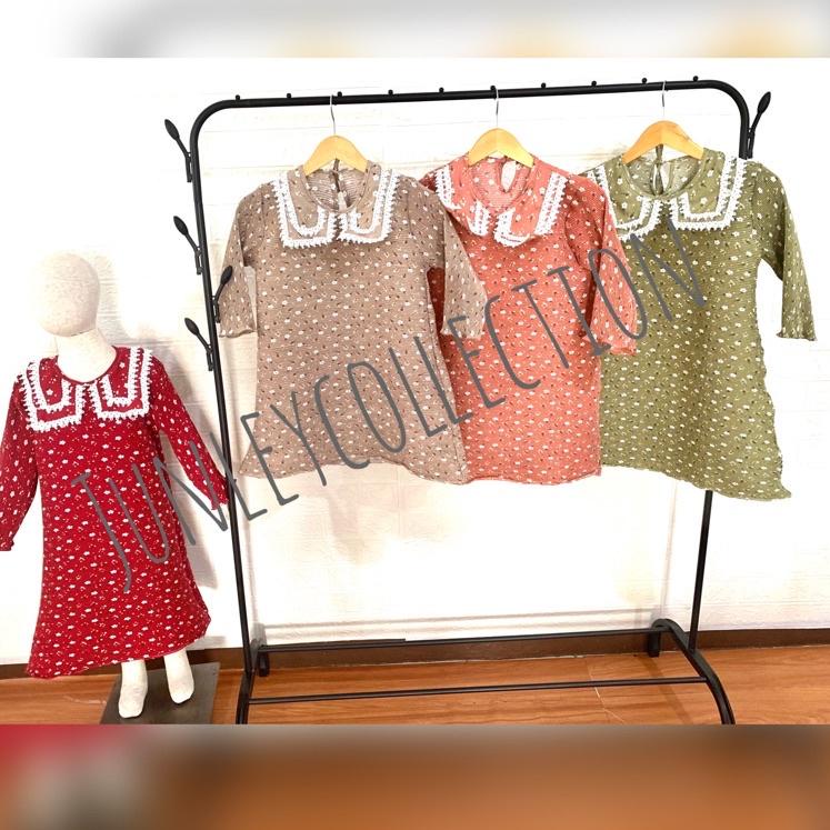 Miliki 3-7Tahun Dress Turun Naik Anak / dress turun naik kembang/Dress Turun Naik Viral  3-7 tahun/b