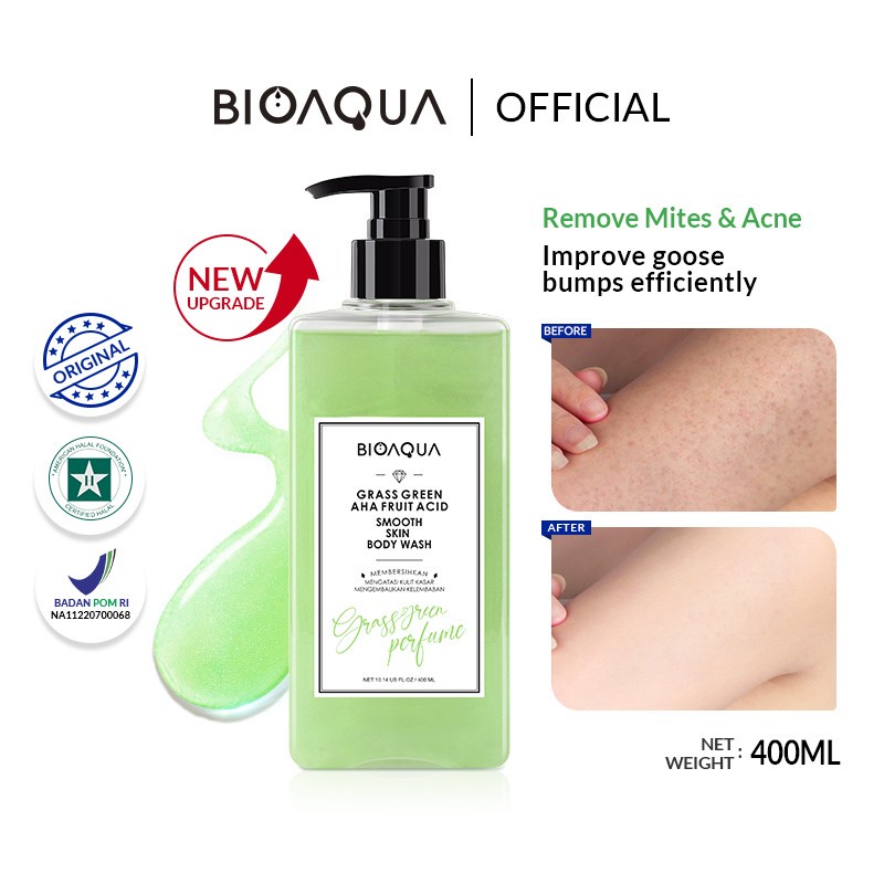 【BPOM】BIOAQUA Perfume Body Wash 400ml Shower Gel