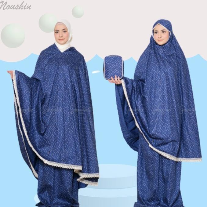 Promo Mukena Mukenah 2 In 1 Dewasa Travel Katun Jepang Ori Renda Trave Felerainshop