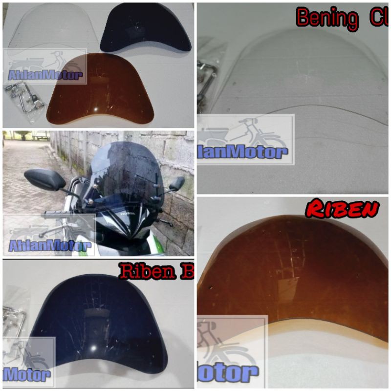 Windshield Universal /Akrilik Pelindung Angin /Windshield Motor Universal/Windshield Pelindung Angin