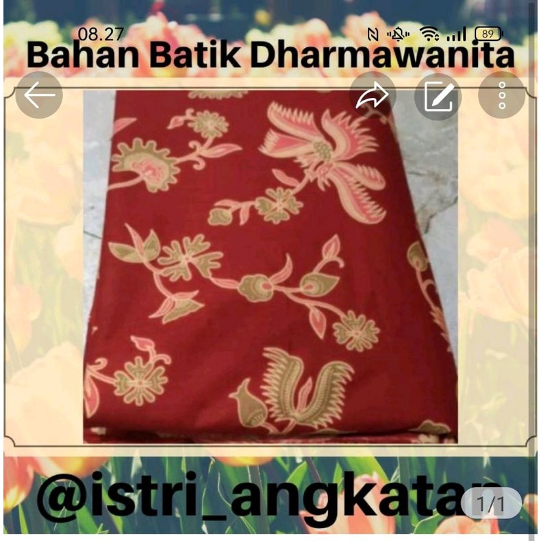 batik dharmawanita persatuan, harga satu meter