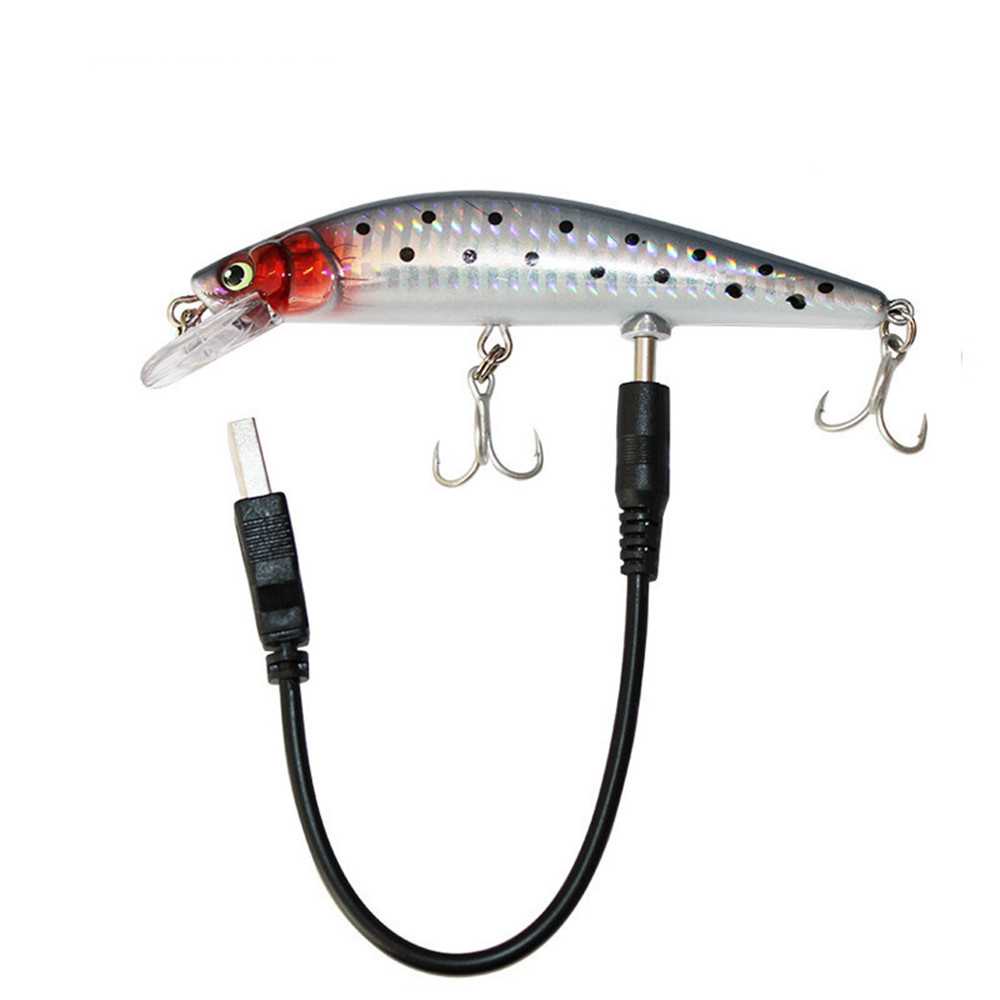 GIJ - FEWIYONI Umpan Pancing Ikan Flashing LED Floating Lure Bait