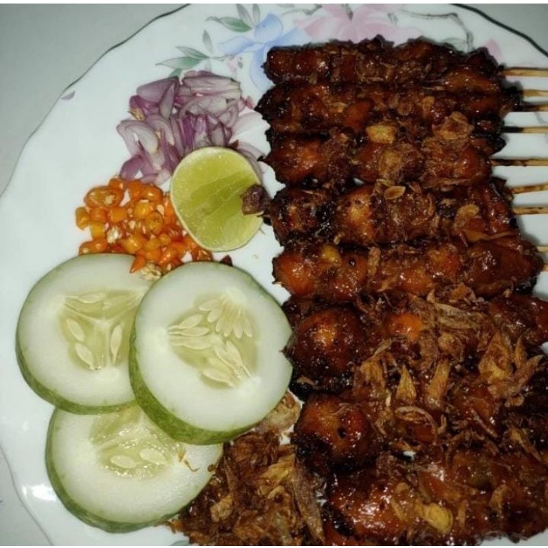 

sate ayam bu lia surabaya 100% halal 15 tusuk
