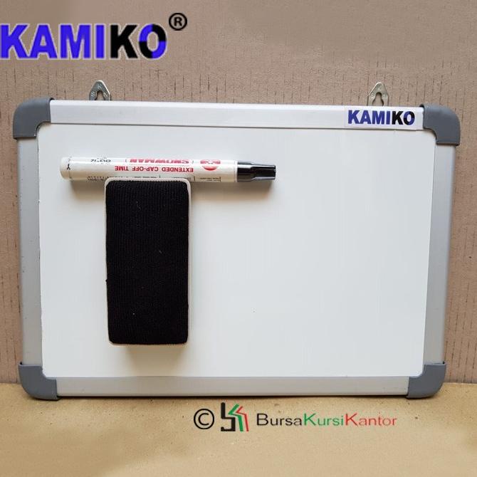 

(COD) Whiteboard Kamiko 20x30 Gantung Spidol Hitam - Hapusan BERKUALITAS Kode 438