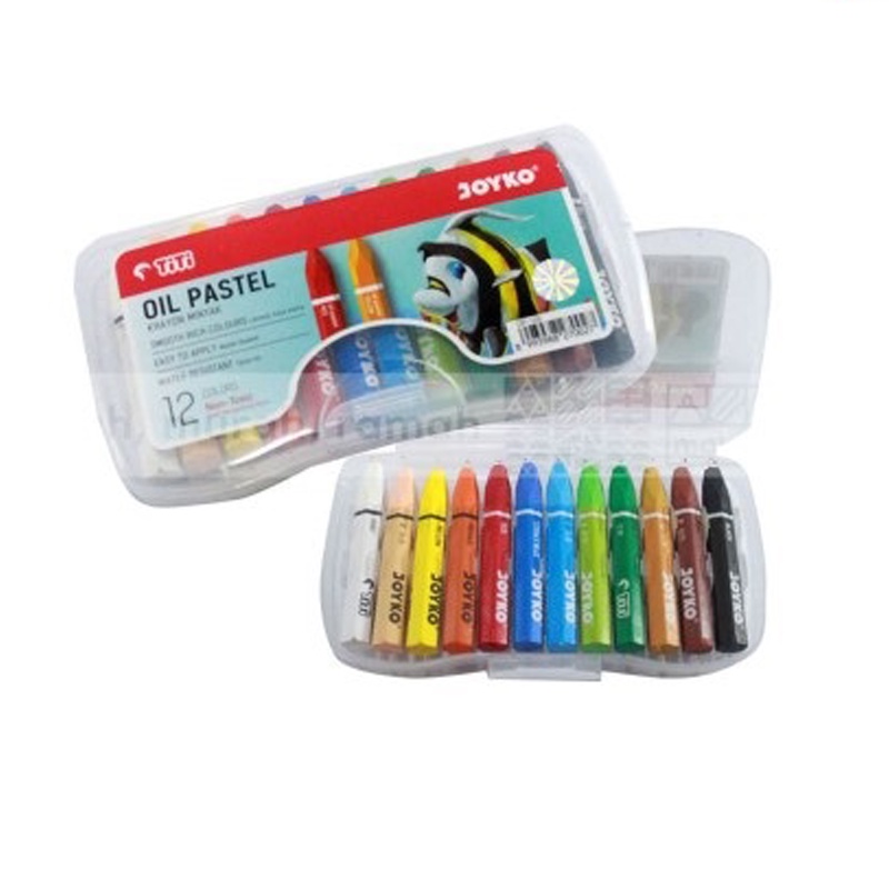 Crayon JOYKO 12 Warna Pendek Oil Patel