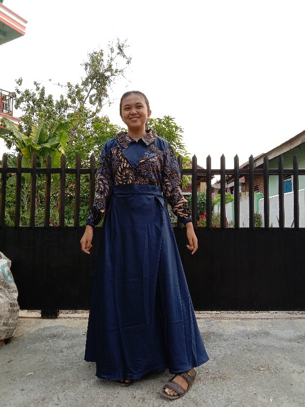 Batik Keluarga - Sania Ruffle Batik Couple Ori Ndoro Jowi Dnt Garansi Termurah Shopee -no(1)