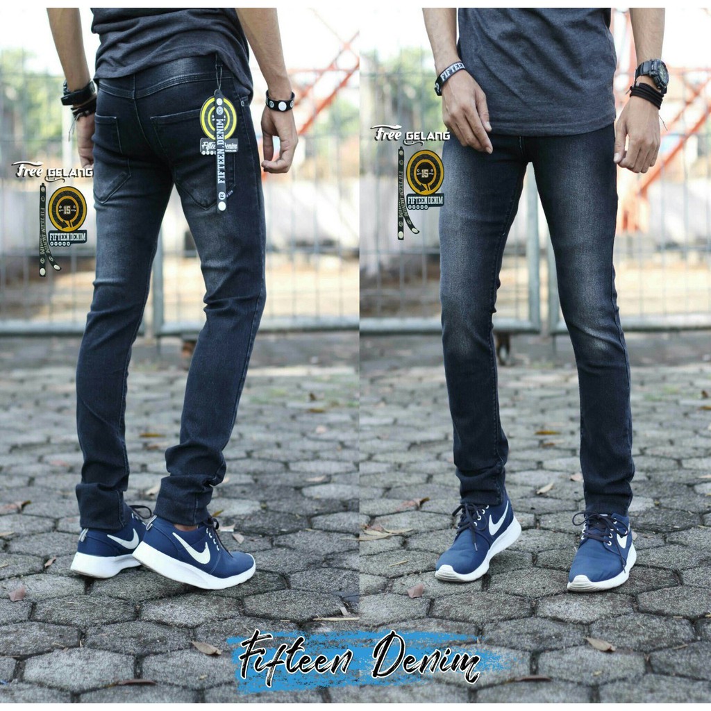 Celana Jeans Pria Panjang ORIGINAL Model Stretch Slimfit Jeans | Shopee