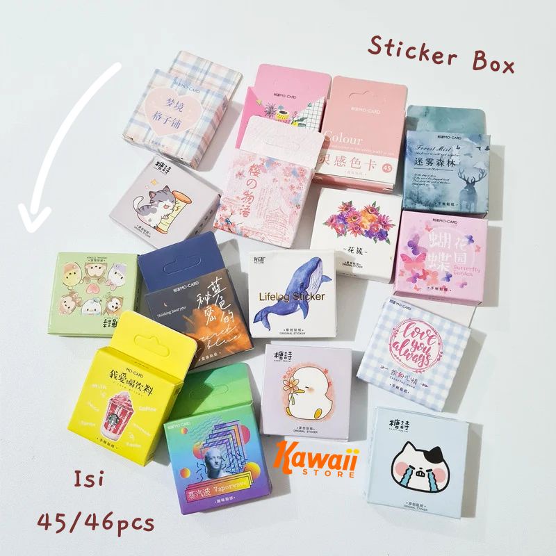 

45pcs Sticker Vintage Retro Planner Scrapbook Stiker Aesthetic Dekor Hias Kotak Bujo Diary