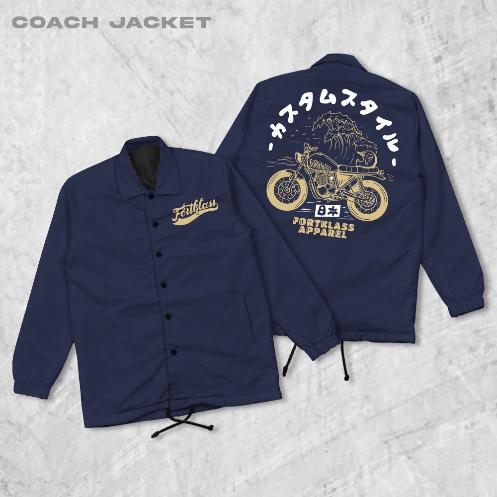 FORTGLASS MAKOTO Coach Jaket Pria Outwear Unisex Parasut