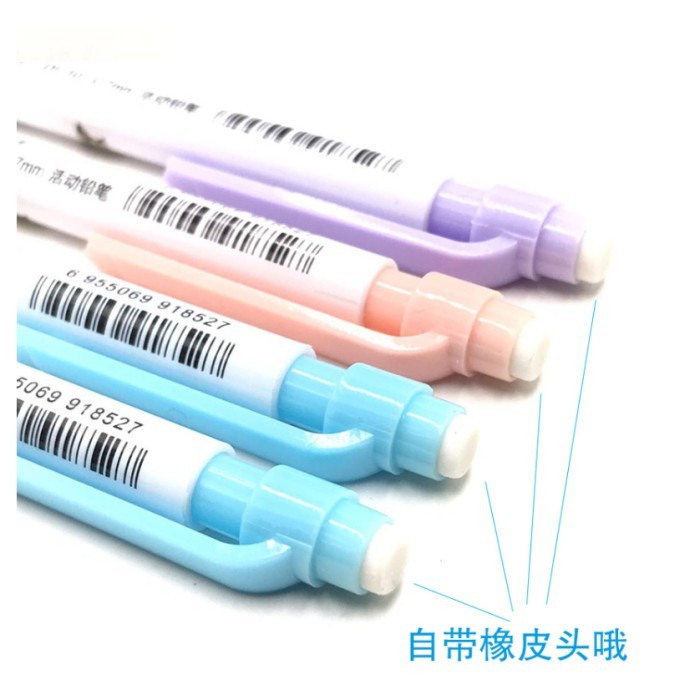 

Pensil mekanik Sisin 0.5 0.5mm Dengan Penghapus Mechanical Pencil SALE