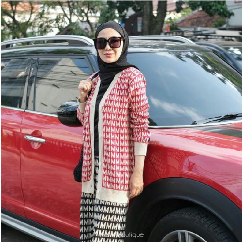 MM cardi red by monel