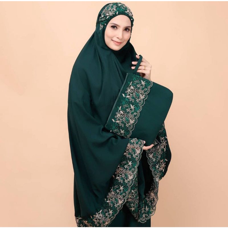 Mukena dewasa Floraleena siti khadijah Tas MK premium