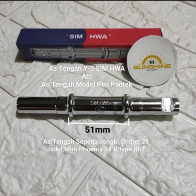 As Tengah Model Kunci Pen Untuk Crank Gir Sepeda Onthel 28 Ontel Jengki Mini Jadul