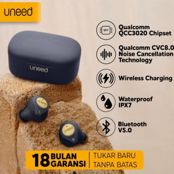 Ssn Komputer - Uneed Earphone Tws Verse X1 Qualcomm Aptx Low Latency, Ipx7 Waterproof