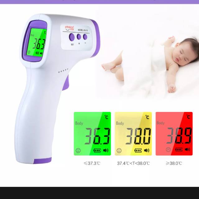 THERMOMETER INFRARED THERMOGUN THERMOMETER DIGITAL TEMBAK NON KONTAK