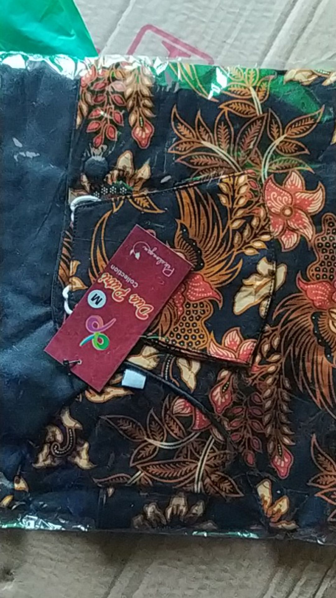 Tey-17 Batik Wanita Asj Sa Hrb026 Kenongo Kemeja Tosca Pendek