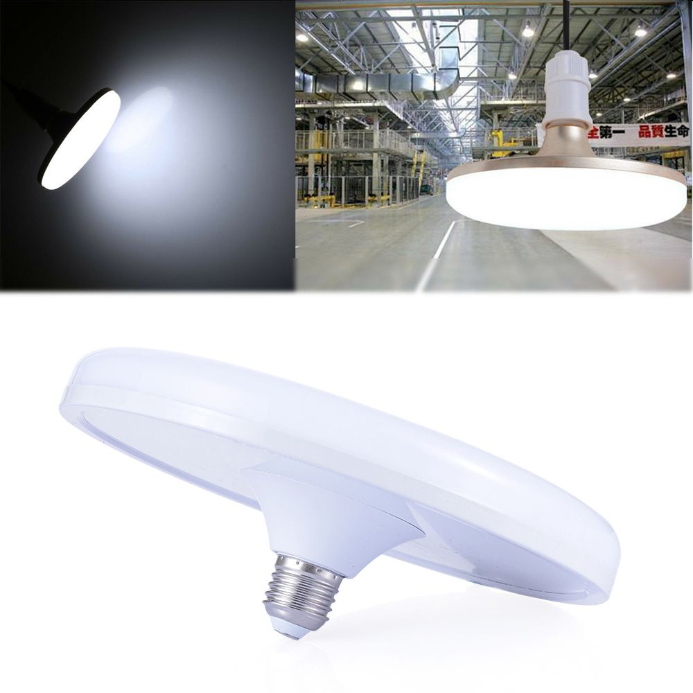 Lazim New UFO Bulb Putih E27 Lampu LED 220V Gudang Rumah Super Terang 12W 30W 50W 60W Hemat Energi