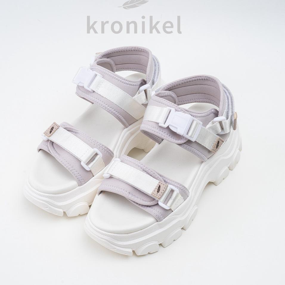 Siap Kirim.. [PREMIUM LOKAL BRAND] KRONIKEL PROJECT // OSAKA 2-in-1 Sandals - Milk Pudding