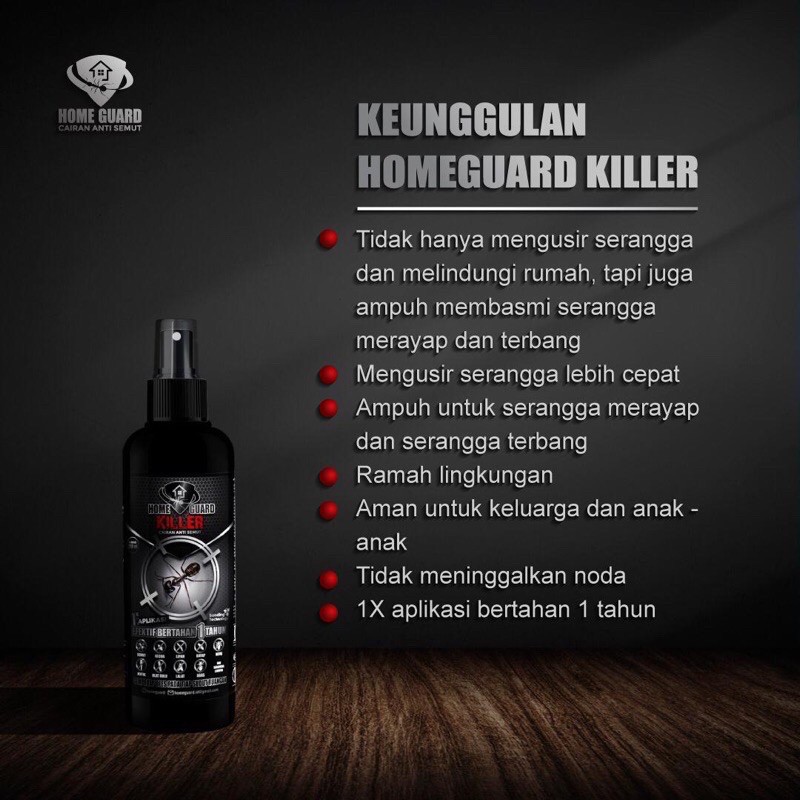 HOME GUARD 100 ml 250ml 500ml / Homeguard Cairan Anti Semut / Anti Kecoak / Anti Serangga