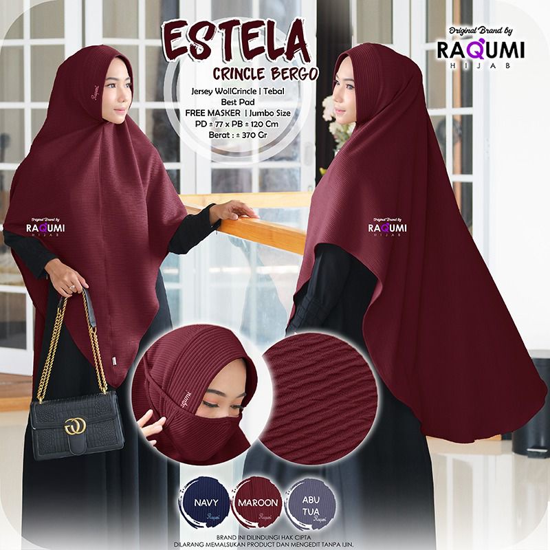 ESTELA RAQUMI HIJAB ORIGINAL SOLO