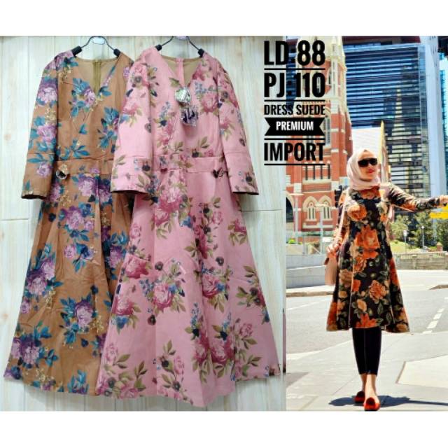 Dress tunik Suede