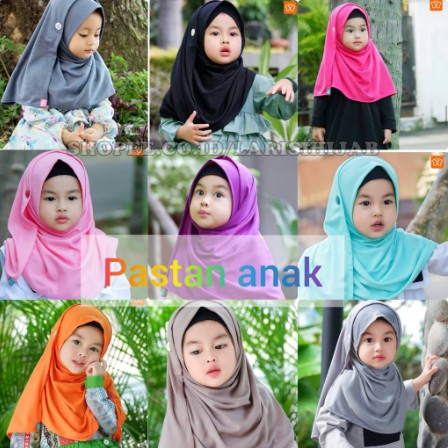 Pashmina Instan Instant Anak Hijab Jilbab Krudung Pastan Persegi Panjang