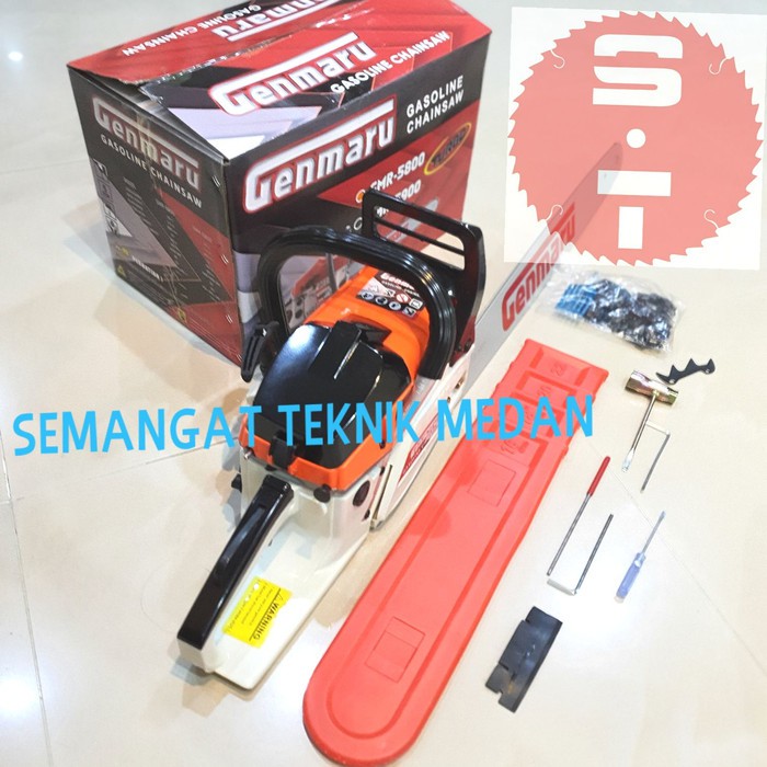 Chainsaw Mesin Genmaru Gergaji Mesin Stheel 22inchi Bar Baja Chainsaw 22 Inch Chain Saw 22 Inci Mesin Gergaji Potong Kayu 22 Bar Baja Japan Tecnplogy Lazada Indonesia