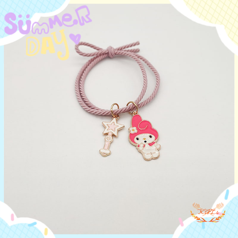 2Pcs Sepasang,Gelang Tali Karet Magnet,Desain Astronot,Kuromi Cinnamoroll,Untuk Pria Dan Wanita,Gelang Magnet/1 Pasang Gelang