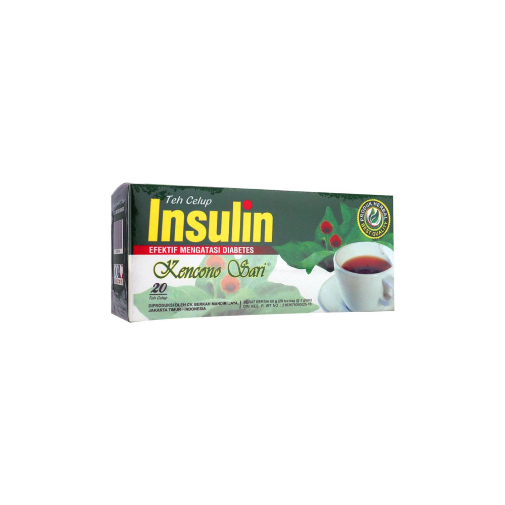 Teh Celup Insulin Kencono Sari Teh Obat Herbal Diet Diabetes Gula Darah Asli 100% Original