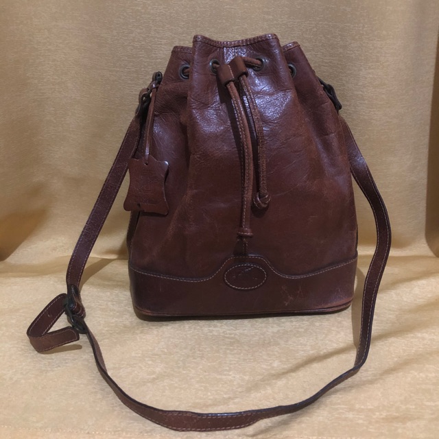 Preloved Bonia vintage bag second bekas authentic asli original kulit genuine leather tas serut