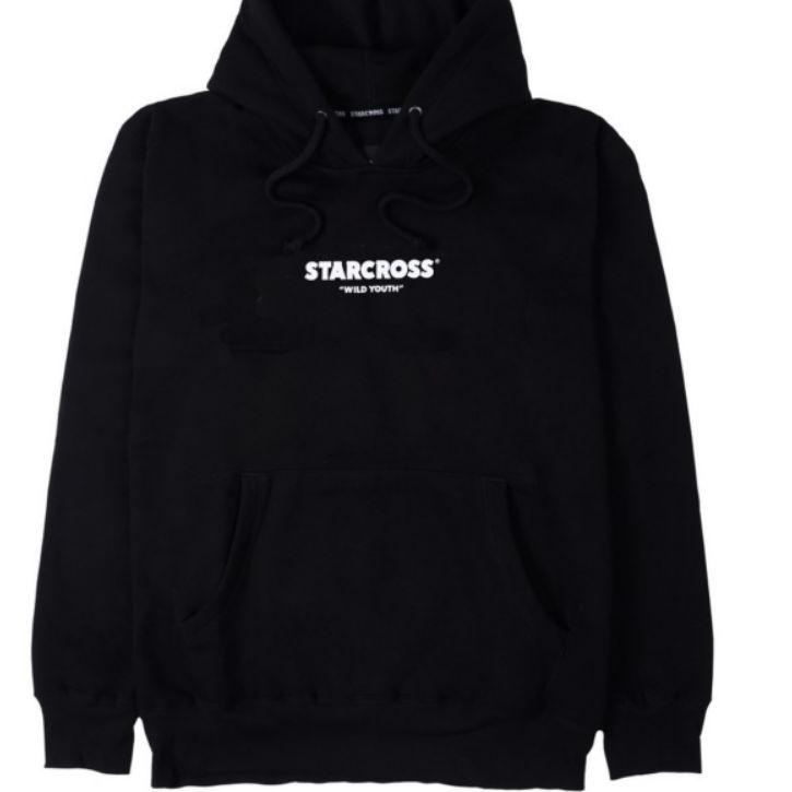Banyak Dipakai.. Starcross Hoodie Sweater Hitam - Wild Youth / Jaket Pria / Hoodie Pria