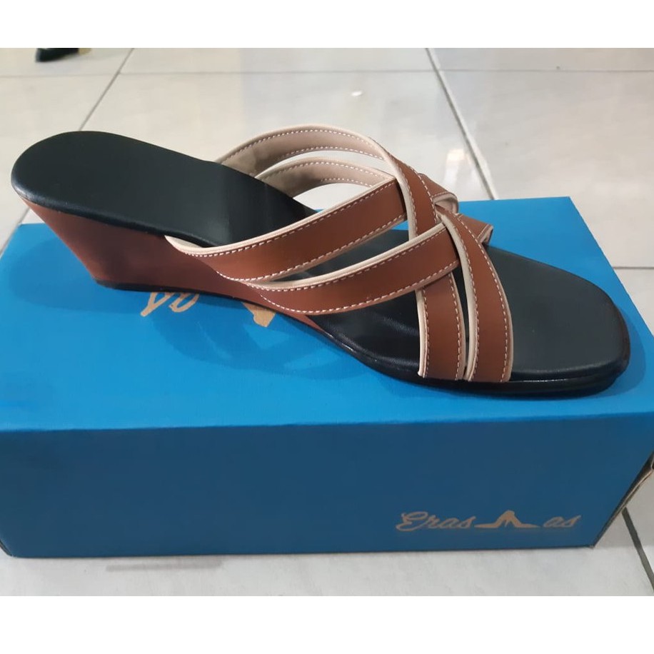 ERASMAS SWT 5 cm Sandal Selop Wanita Sandal Formal Wanita Sandal Selop Kerja Dinas Kantor uk 35 - 43