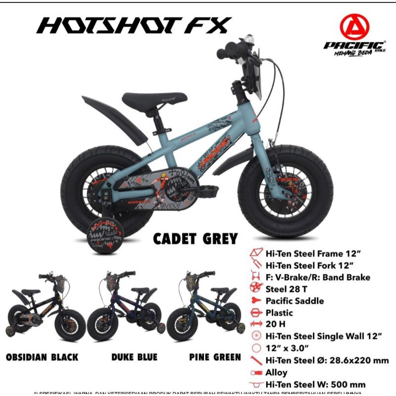 Sepeda Anak 12 inch BMX Pacific Hotshot FX