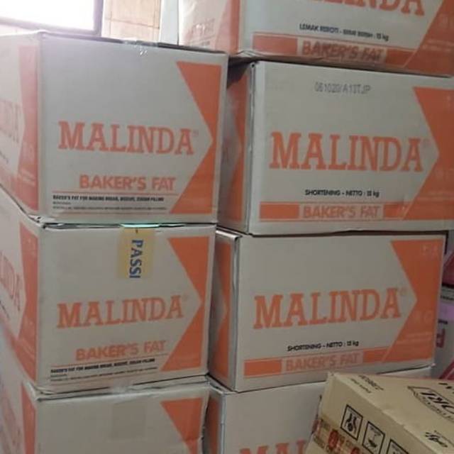 

malinda bakers fat mentega putih 15 kg/karton