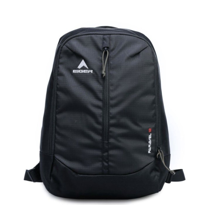 PROMO EIGER1989 ORIGINAL PARAVEL 12L SHOES BAG DAYPACK GARANSI TAS SEPATU - Hitam
