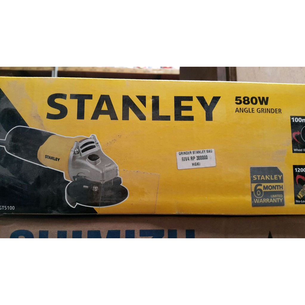 Mesin Gurinda / Selep / Angle Grinder / Cutting Stanley 580 W stgt5100