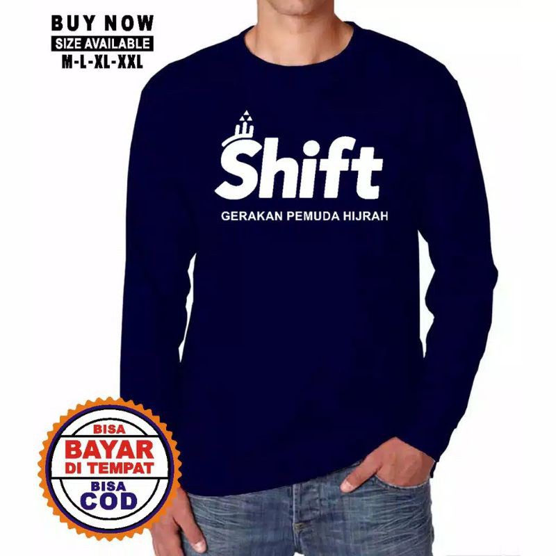 Kaos Dakwah Islami Lengan Panjang SHIFT size L/XL/XXL-3