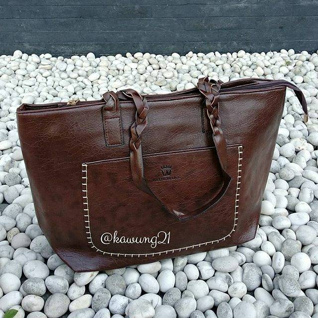TW1810 Tas Bahu Wanita Kerja Glamour Elegan Keren