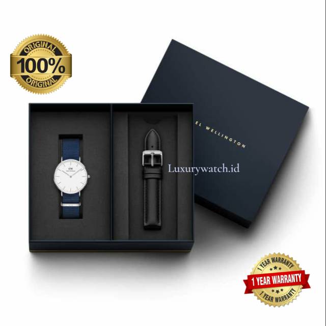 [ ORIGINAL ] DW | Daniel Wellington | PAKET GIFT | Jam Tangan Pria | Jam Tangan Wanita