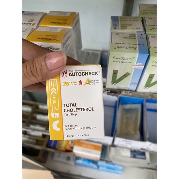 Autocheck stik kolestrol(cholesterol ),glukosa(GDS),asam urat(urit acid)