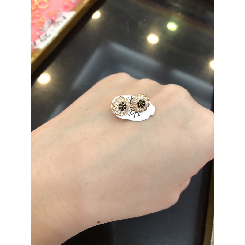 Giwang pmt kombinasi emas asli kadar 375