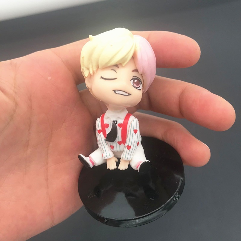 House of BTS Pop-up Mini Figure Action Figure Dekorasi Kue Kado Anak Ulang Tahun V JUNGKOOK JIMIN SUGA