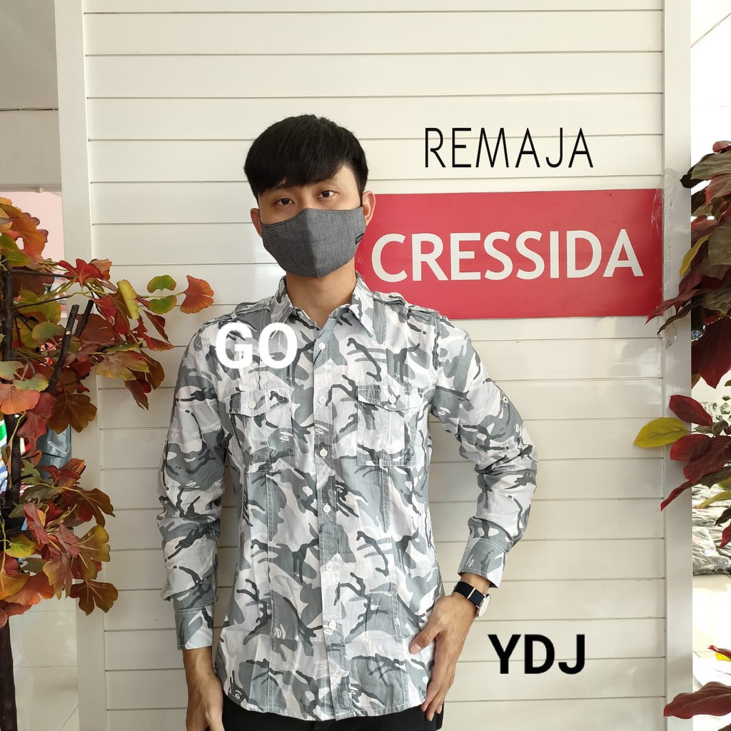 gof CRESSIDA KEMEJA YOUTH Hem ABG Formal Kemeja Lengan Panjang Remaja